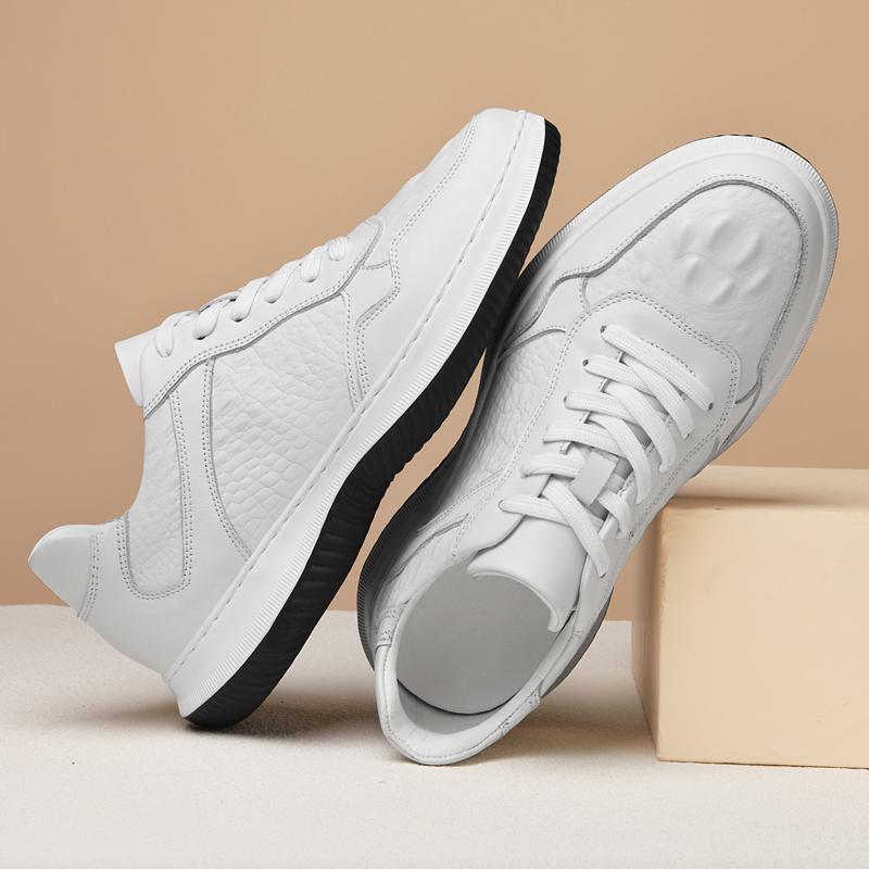 Fashion Genuine Leather Mens Shoes Soft Male Treking Footwear Fashion Man Hiking Shoes Outdoor Sports Sneakers Non-Slip Travel Trainers