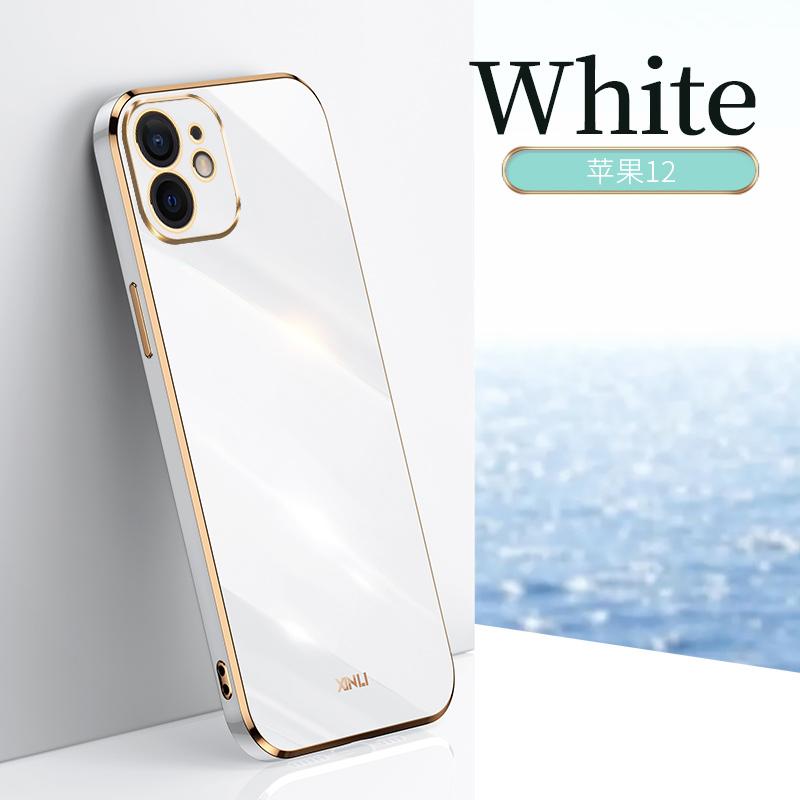 Plating Colorfast Silicone Phone Case for Apple iPhone 12 11 Pro Max Mini 12Pro 11Pro 12Mini 5G Soft Luxury Original Back Covers