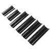 2 Sets Universal Grill Porcelain Heat Plate Adjustable Stainless Steel Heat Shield Grill Replacement Parts