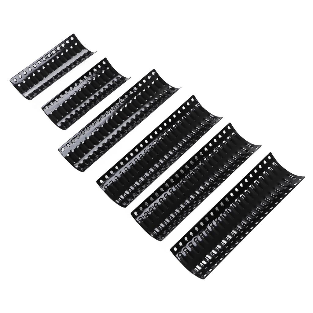 2 Sets Universal Grill Porcelain Heat Plate Adjustable Stainless Steel Heat Shield Grill Replacement Parts