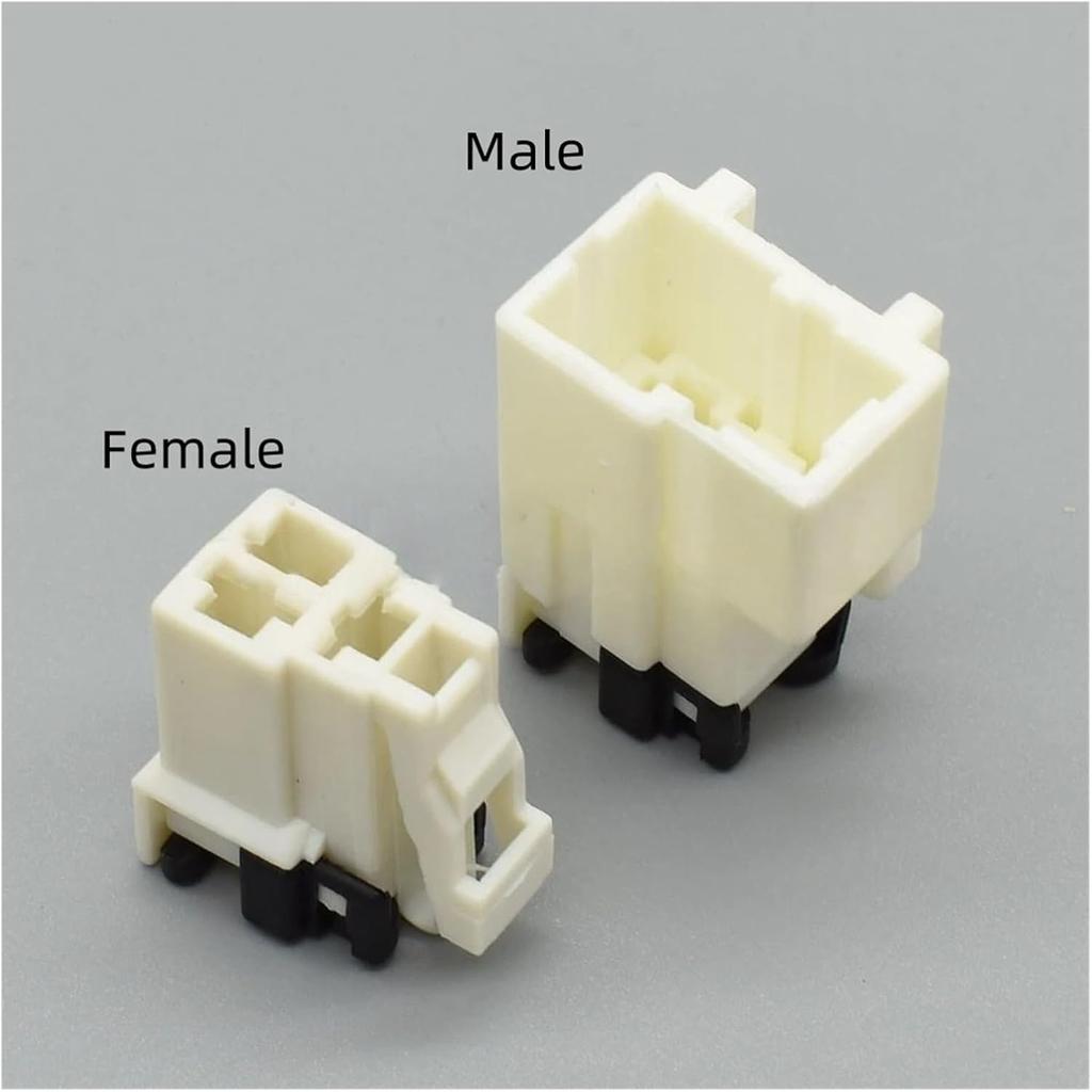 Automotive connectors 3 Pin 7122-6030 7123-6030 Automotive Wiring Wire Harness Socket Connector Easy Replacement(Female,5pcs)