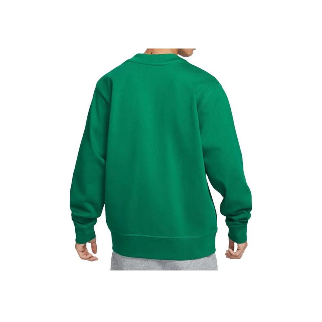 Nike Logo Print V-Neck Button-Down Long Sleeve Cardigan Men Tops Green FN3899-365