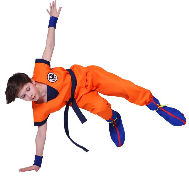 Dragon Ball Goku Kamehameha Boys' Cosplay Costume for Halloween and Performances