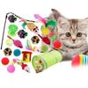 Ultimate Cat Play Set Sisal Ball Cat Wand Cat Tunnel 21 Piece Kit For Curious Cats
