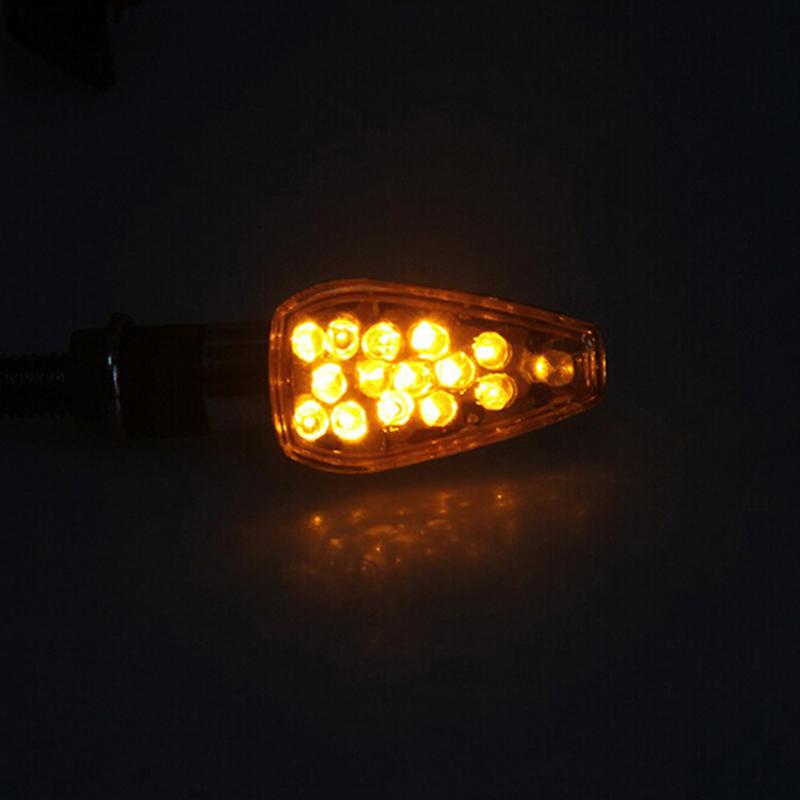 14Led Motorcycle Turn Signal Lamp Amber Light Indicator Universal 12V