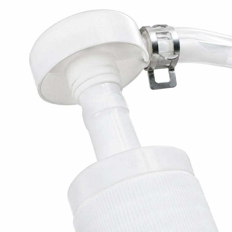 Plastic Brake Fluid Service Pump Kit with Clear Flexible Tubing, Two Straight Tubes and Threaded Connection Pieces for Vehicle Maintenance