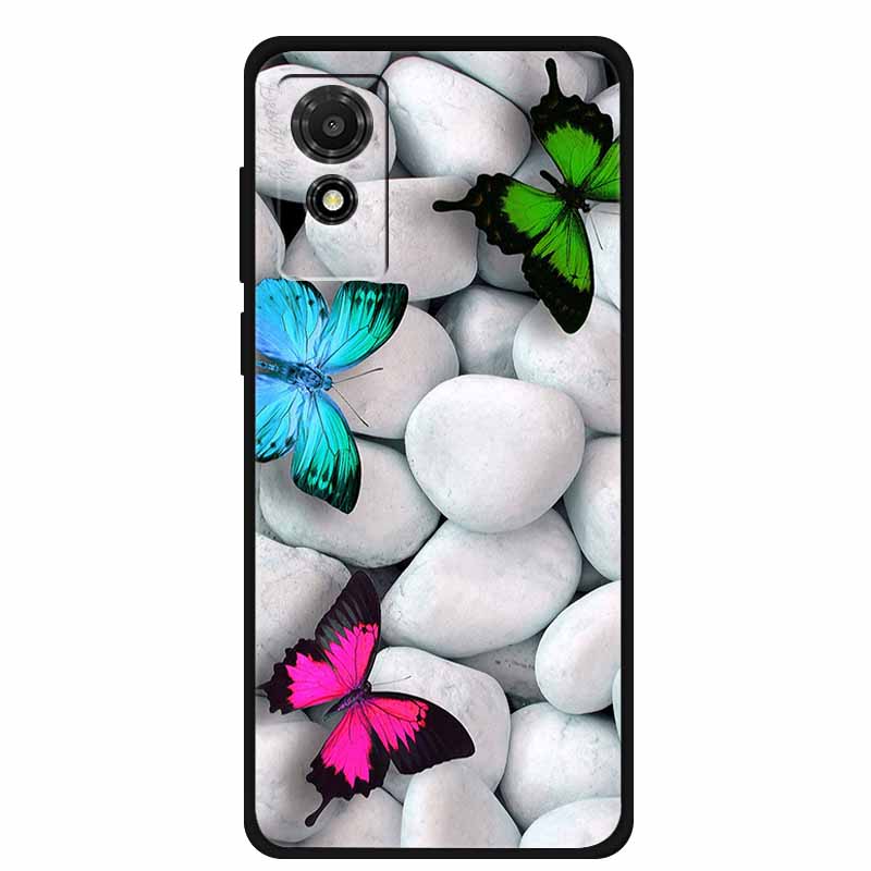Etui na TCL 501 2024 Miękkie Etui Silikonowy Tylny Pokrowiec na TCL T433D Ochronna Obudowa Etui na TCL 501 Etui Kreskówkowe Zwierzątko TCL501