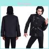 Giacca Costume Gotico Michael Jackson con Fibbie Metalliche per Halloween Cosplay Uomini e Donne
