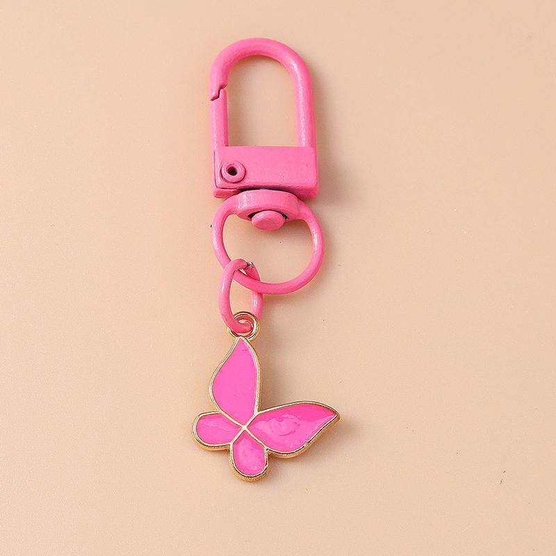 Niedlicher Emaille Perlen Blume Schlüsselanhänger Pflanze Schlüsselring Anhänger für Frauen Mädchen Handtaschen Deko DIY Handgemachter Schmuck Geschenke