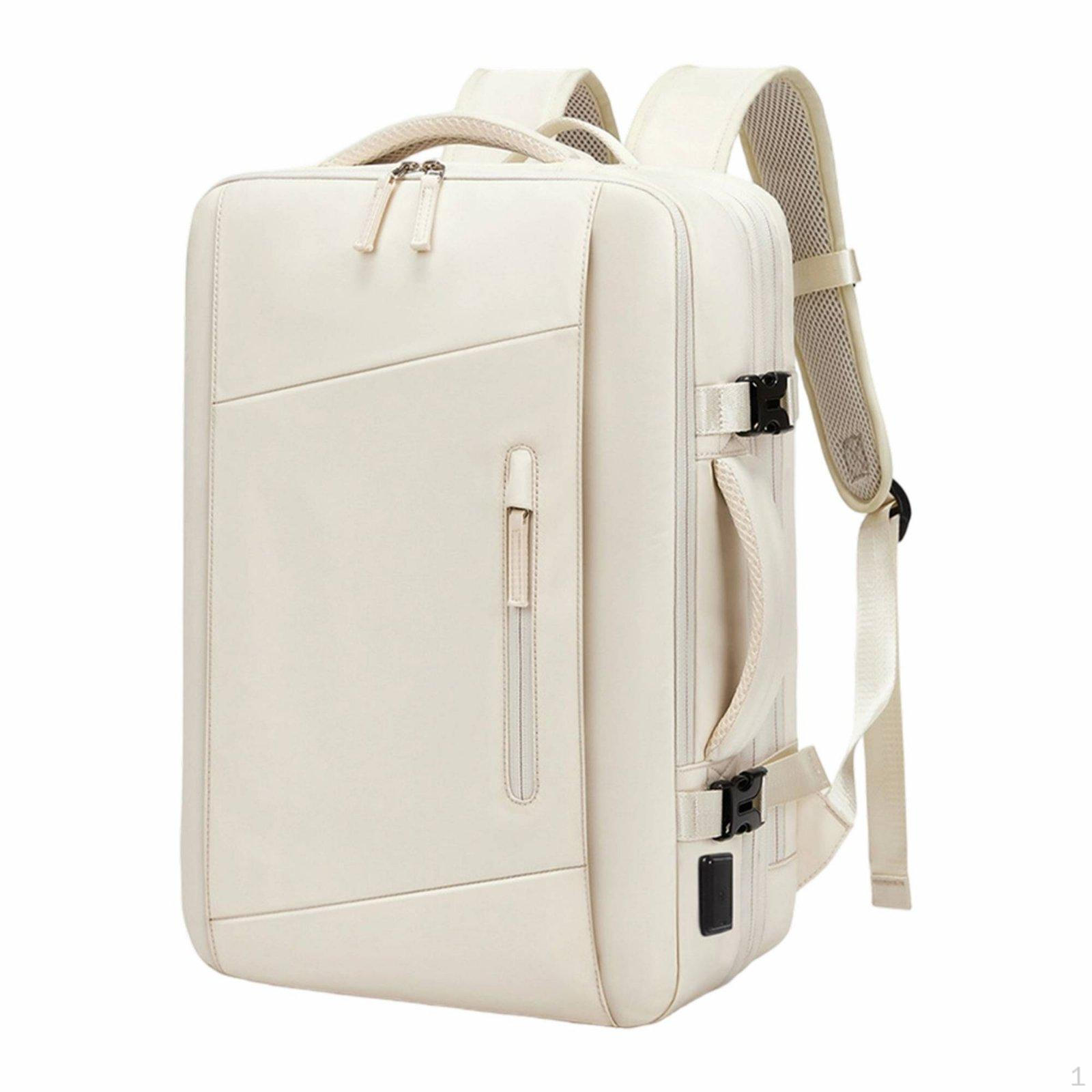 Large Expandable Travel Backpack MultiCompartment Hand Luggage Laptop 180° Opening