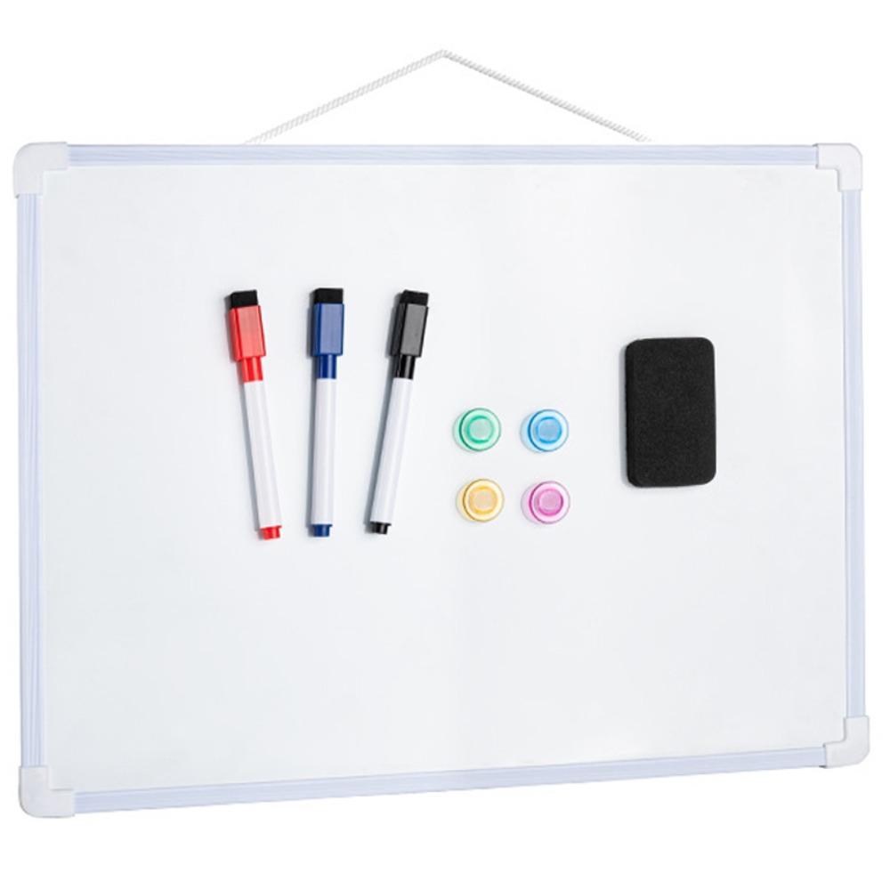 

with 3 Markers & 4 Magnets Dry Erase Board Wall Mounted 16 X 12 Whiteboard Small Double-Sided Graffiti Drawing Board