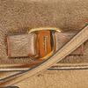 Salvatore Ferragamo Gold Leather Vara Bow Shoulder Bag Gold