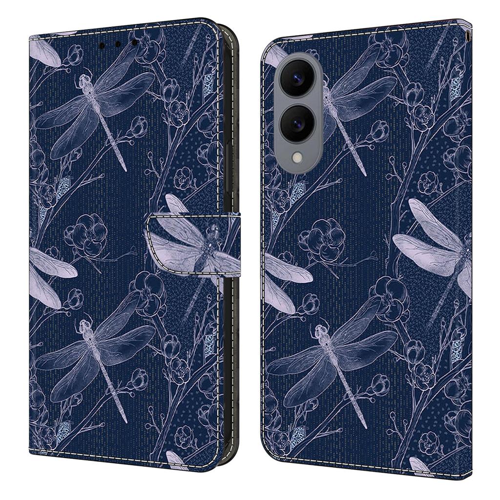 For Samsung Galaxy S25 Edge Wallet Case Pattern Printing PU Leather Flip Stand Phone Cover