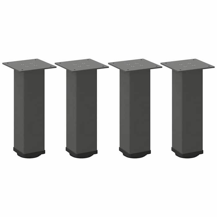 VidaXL Pieds de table basse 4 pièces Anthracite 42-44 cm Acier 4012466