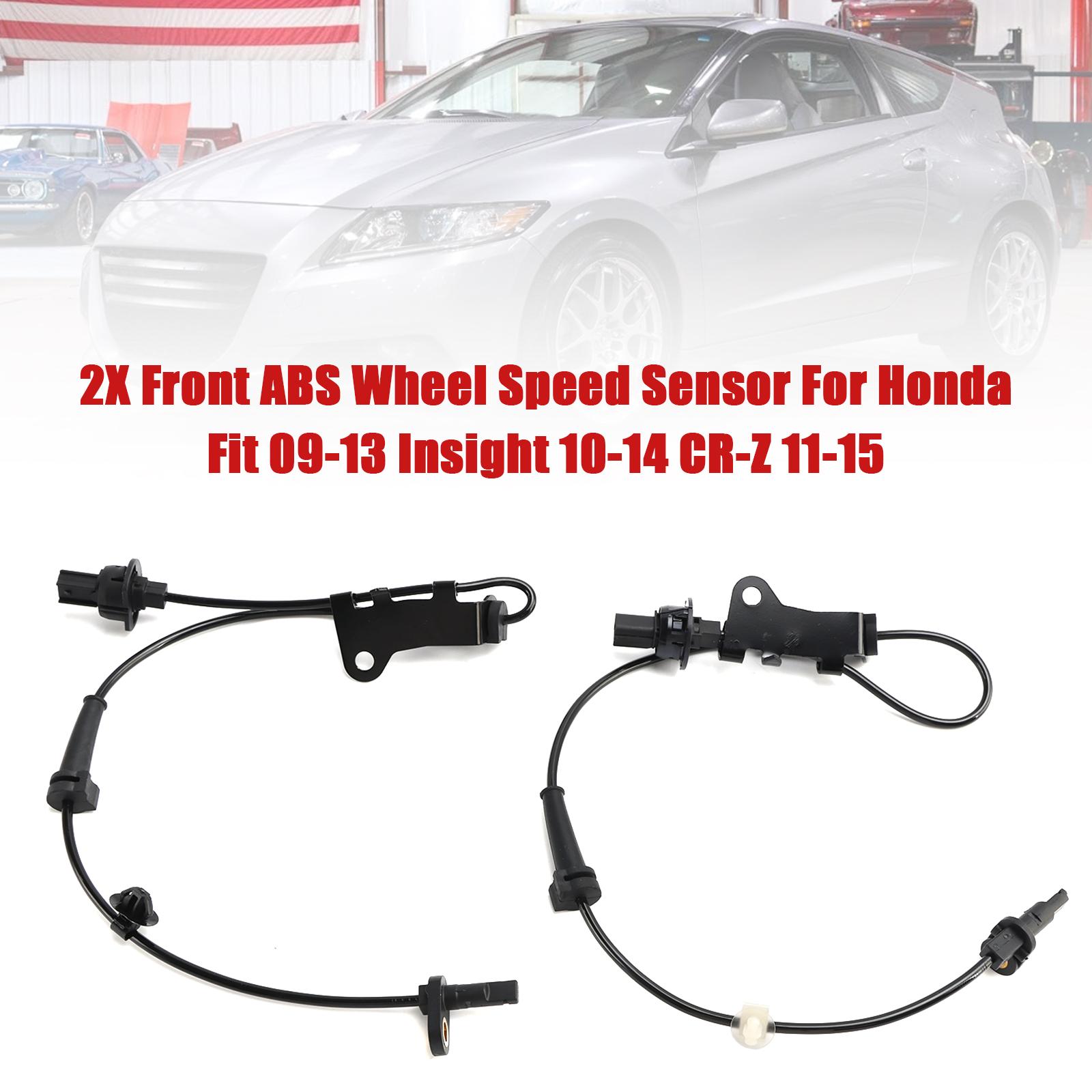 2X Front ABS Wheel Speed Sensor For Honda CR-Z 2011-2015