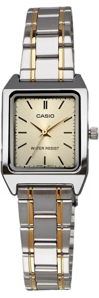 Casio Wristwatch - LTP-V007SG-9E - Standard Quartz Watch Silver X Gold Metal Band Overseas Model Women's - Silver/Gold, Women's