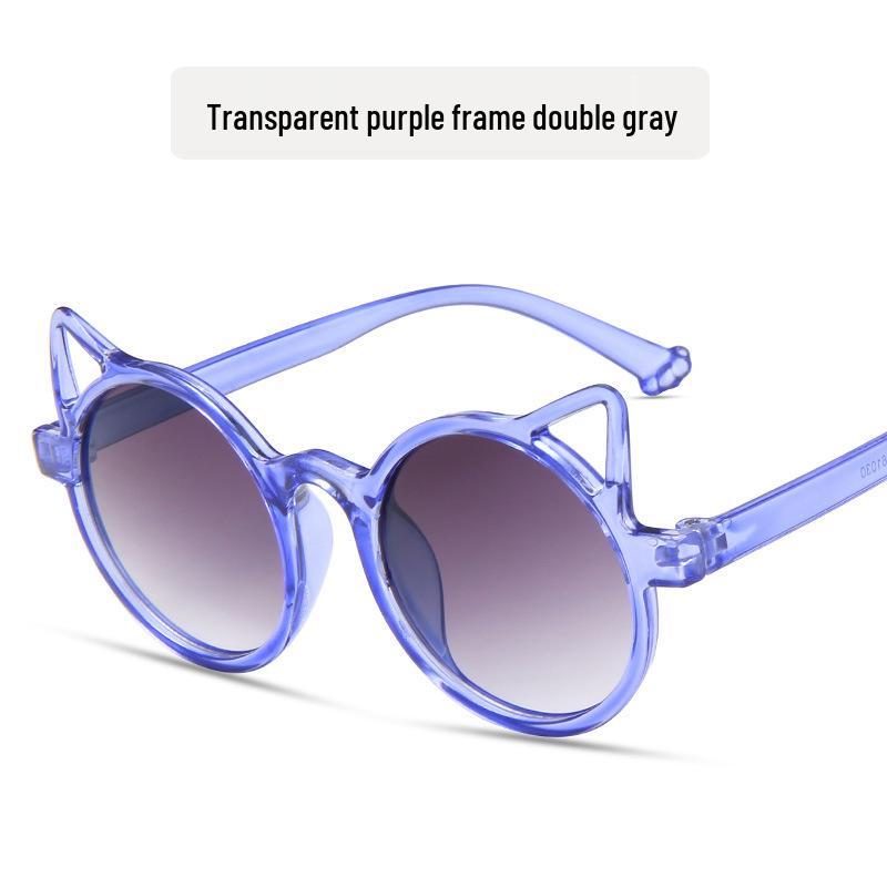 Dětská móda 2021 Sluneční brýle s kočičíma ušima - Roztomilé dekorativní dětské brýle