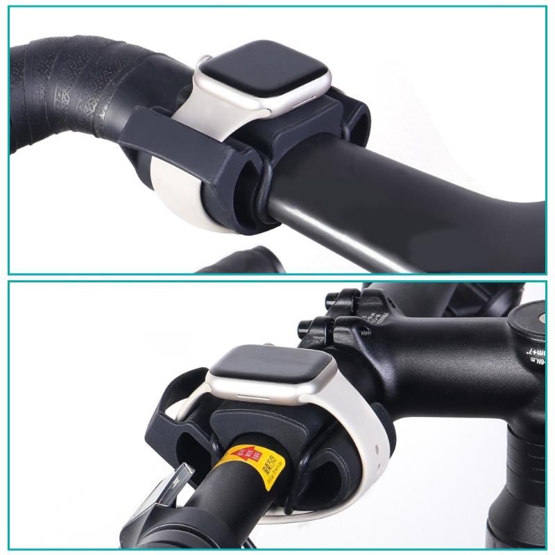 Support de montre connectée antidérapant pour vélo, support de guidon résistant aux intempéries