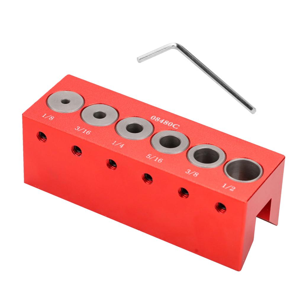 Vertical Pocket Hole Jig Woodworking Drilling Locator Wood Dowelling Self Centering Drill Guide Kit Hole Puncher