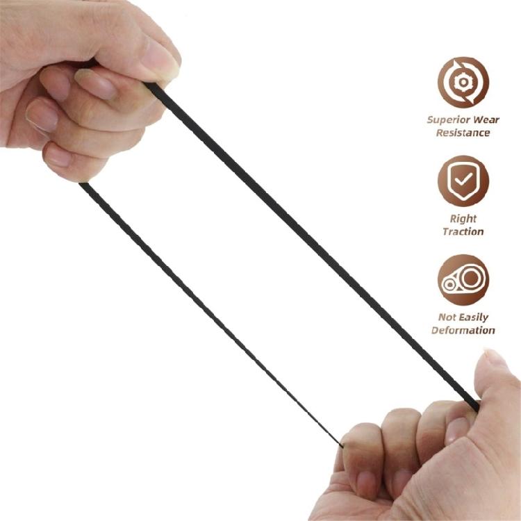 10Pcs Turntable Belt for Record Player Belt Replacement Rubber Flat Drive Belt Repair Turntable Belt 190-471mm