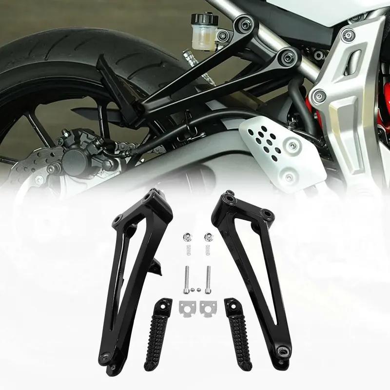 Motorcycle Rear Passenger Footrest Foot Peg Bracket Set For YAMAHA YZF R1 YZF-R1 2009 2010 2011 2012 2013 2014