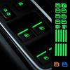 Car Window Button Luminous Sticker Car Style Glowing Sticker Window Lifter Switch Night Fluorescent Decals Interior Stickers