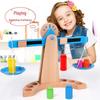 Wooden Balance Scale: Science & Play Teaching Aid for Kindergarten