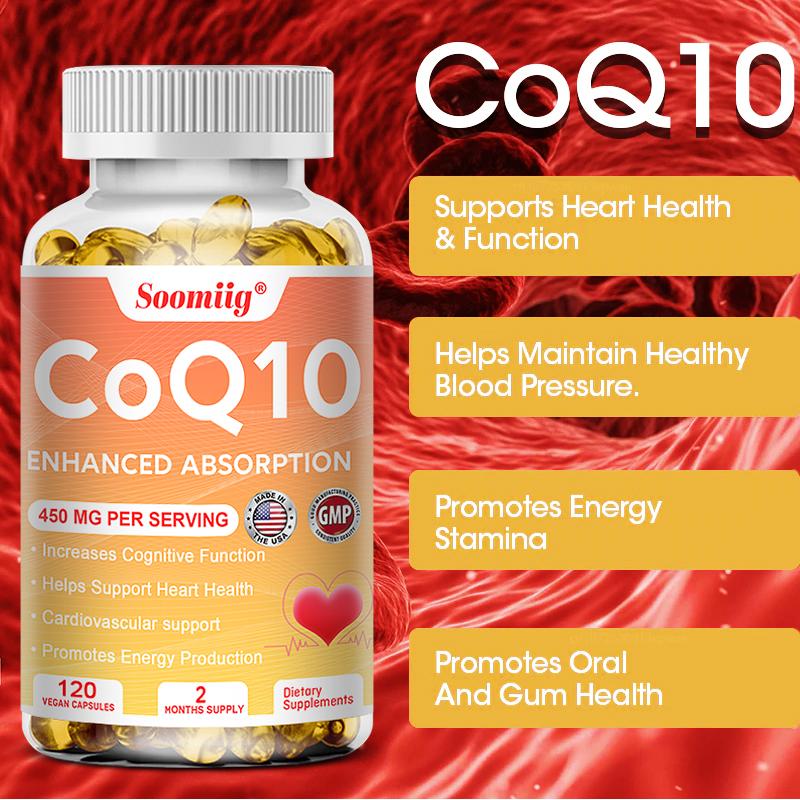 Coenzima Q10 450 mg - 120 capsule (V) - 100% Ubichinone - Naturale