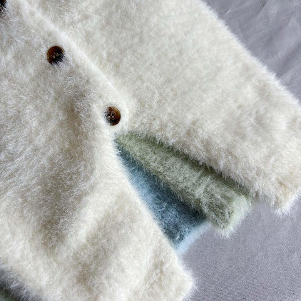 Infant Plush Knit Romper - Warm, Long Sleeve Sweater for Newborn Baby Boys & Girls