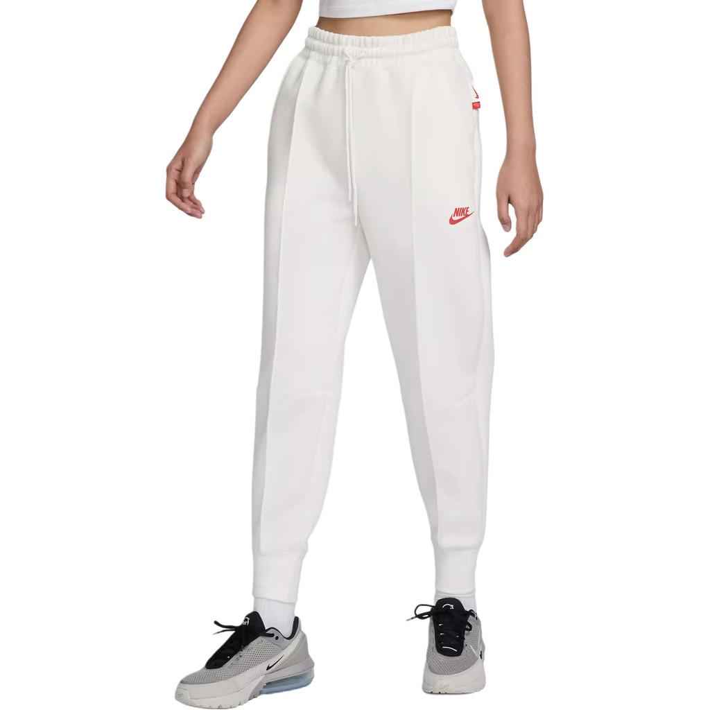New Nike Dragon New Year's Collection Knitted Sports Pants Women's Sail White FZ6386-133