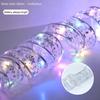 Christmas Ribbon Fairy Light Christmas Decoration DIY Bows String Light Ornaments For Home Xmas tree Decor New Year