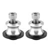 2pcs 8mm Motorcycle CNC Rr Stand Swing Arm Spool Sliders Stand Swingarm Bobbins (Black)