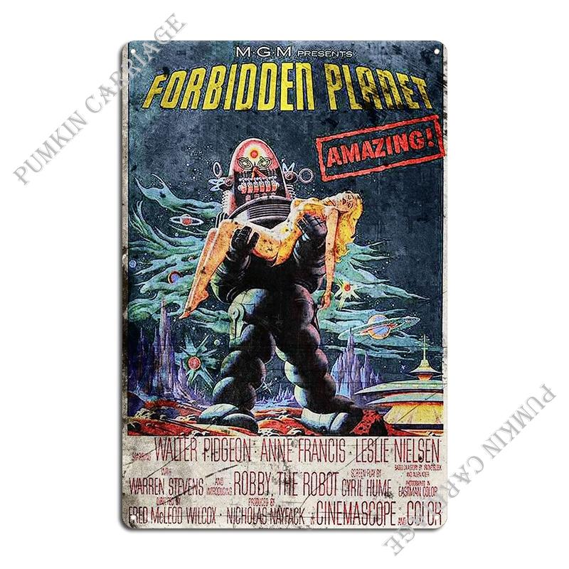 

Forbidden Planet 1956 Metal Plaque Poster Kitchen Garage Wall Plaque Garage Printing Tin Sign Poster 20x30cm（7.8x11.8inch）
