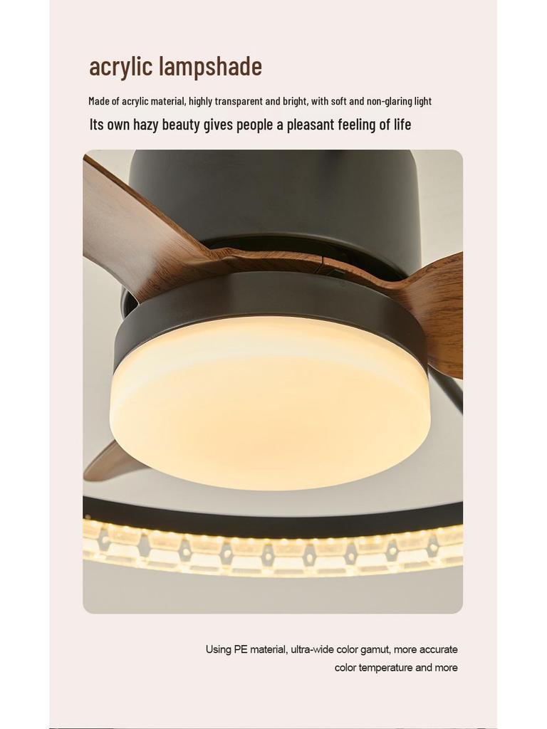 Retro Industrial-Style Ceiling Fan Light for Bedroom or Dining Room
