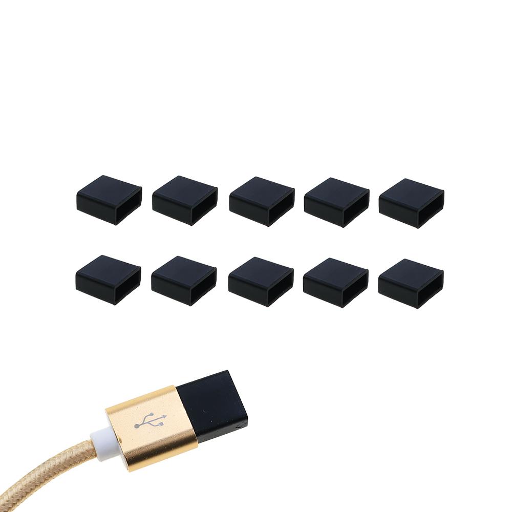 

Silicone world 10Pc USB male dust cover Silicone anti-dust plug stopper cap cover protector lid Consumer Data Line Cable Stopper