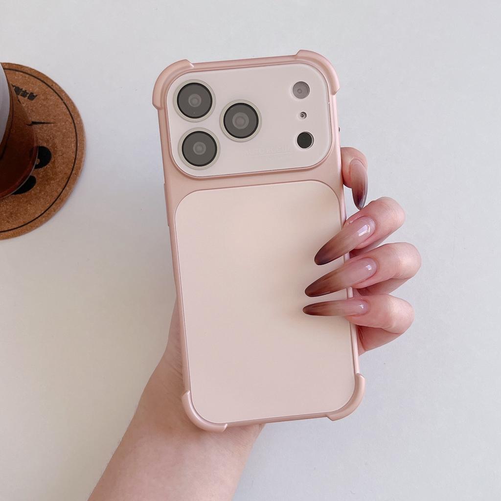 The original color of the large window lens is suitable for iPhone16Pro Max Apple 17 mobile phone case 15/14 simple and anti-drop.