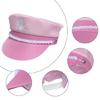 Sailor Hat Neck Scarves Women Bridal Shower Captain Costume Hat Silk Scarf 2PCS Stage Props Hat for Theme Party