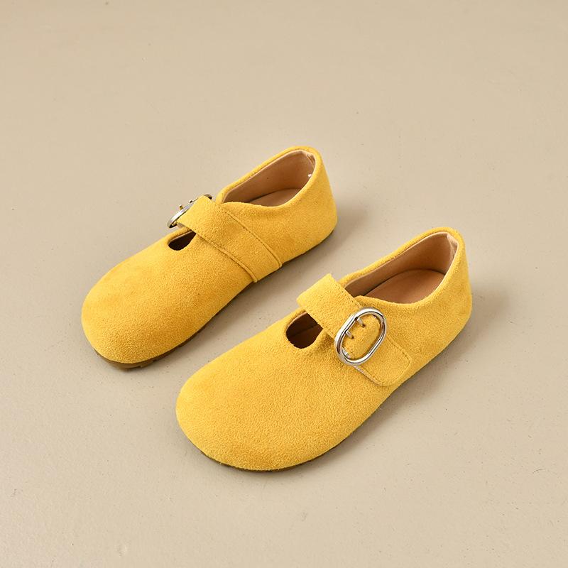 

New matte leather thick-soled women s outer wear one-pedal lazy beanie shoes casual women s shoes 40