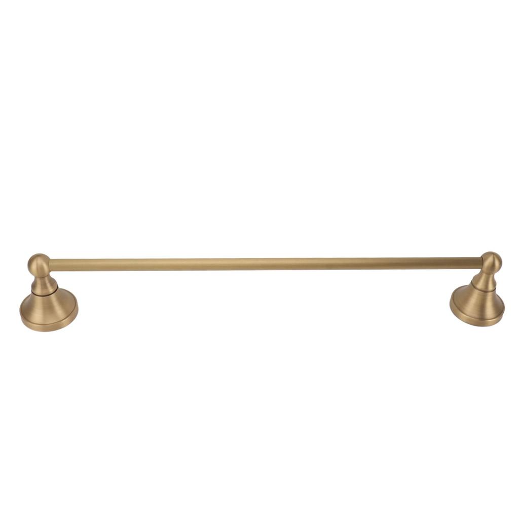 Miedziany wieszak na ręczniki w stylu europejskim, pojedynczy drążek, wielofunkcyjny uchwyt na ręczniki do łazienki