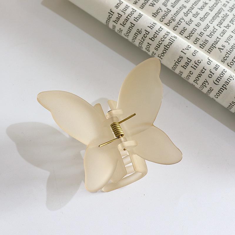 Bezaubernde Schmetterlings-Haarklammer - Mattiertes Design zieht Bienen und Schmetterlinge an