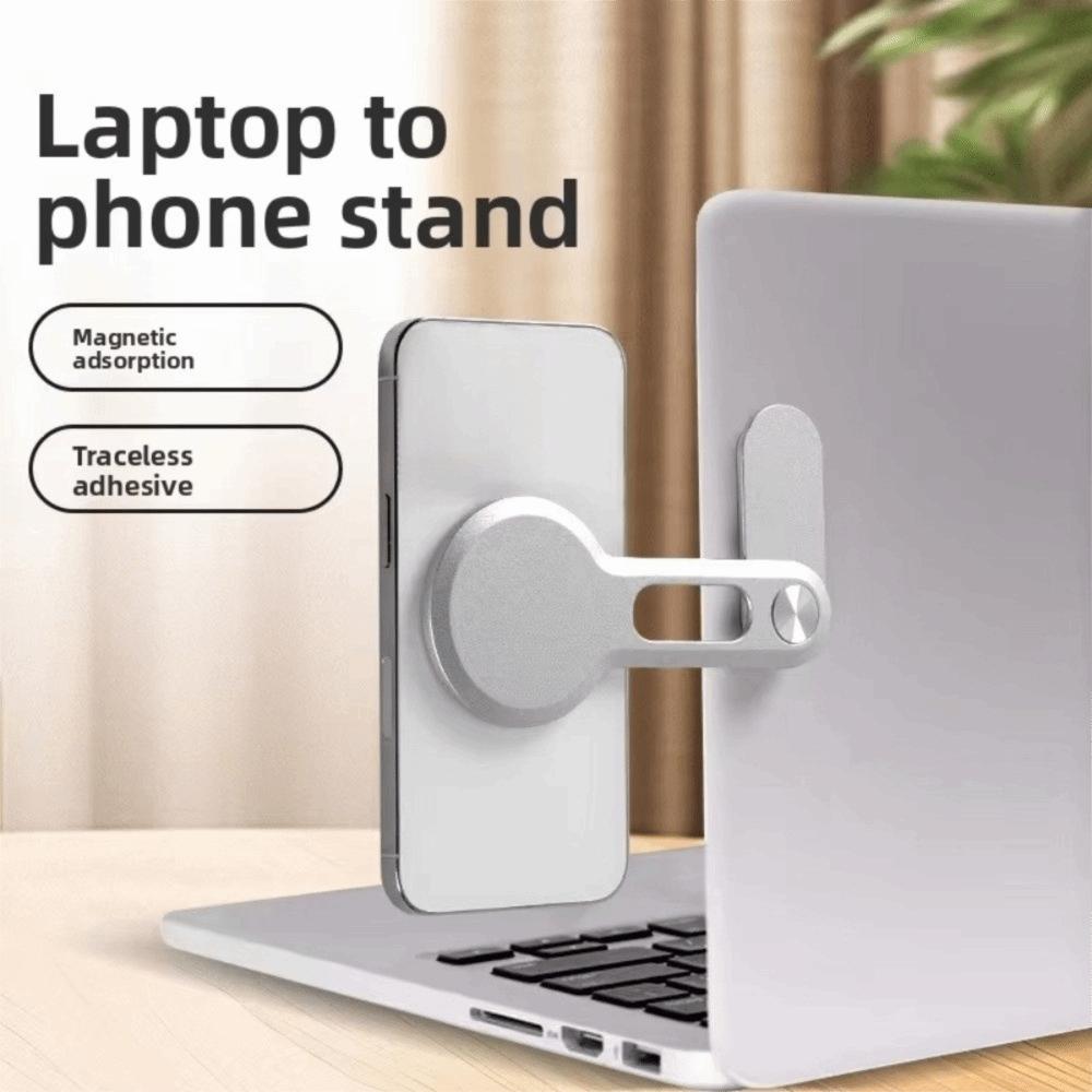 Adjustable Magnetic Phone Holder Ultrathin Laptop Cell Phone Stand Laptop Phone Stand Side Mount