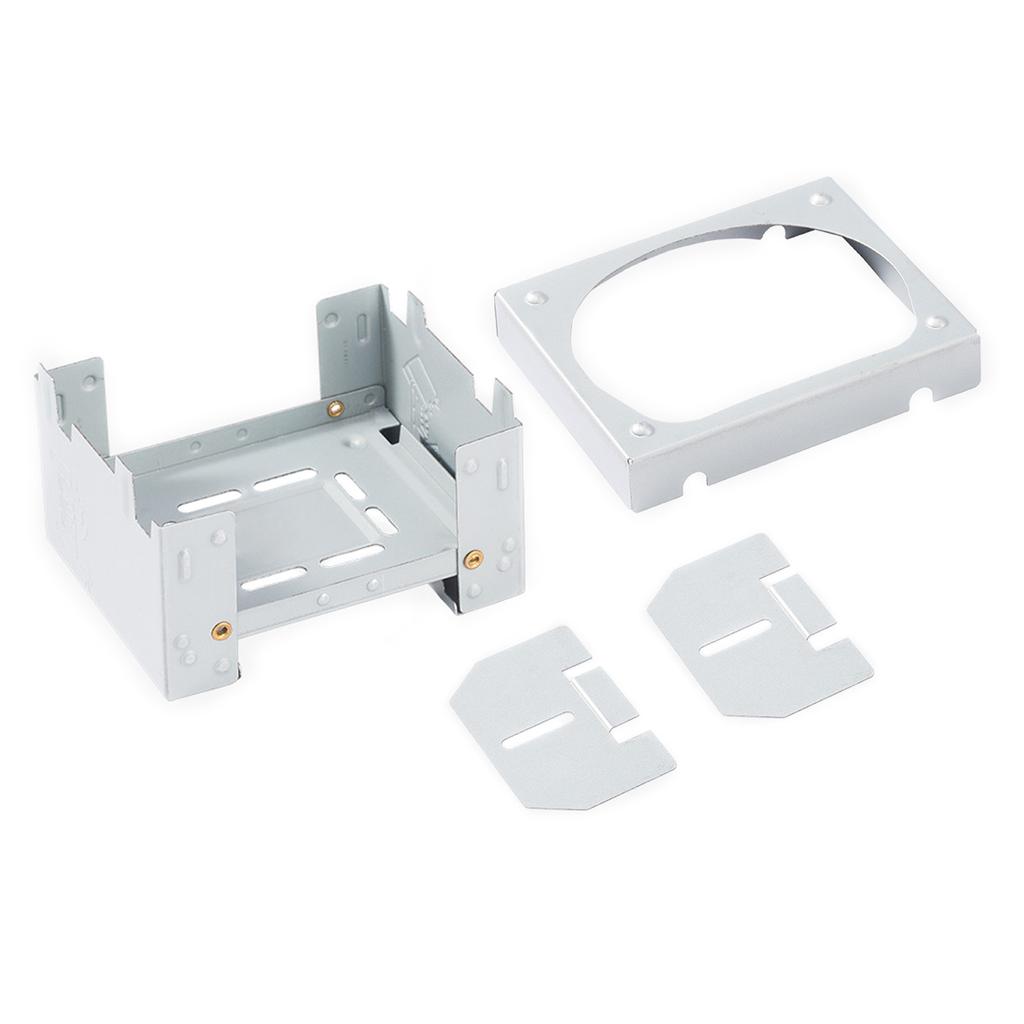 Thickened Camping Stove Solid Fuel Stove for Hiking Camping Picnics Foldable Solid Alcohol Stove with Wind Deflector