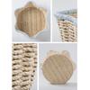 1PC Bin Foldable Rattan Style Bohemian Style Desktop Multipurpose Handwoven Eco-Friendly Paper Rope Minimalist 31x31x10cm
