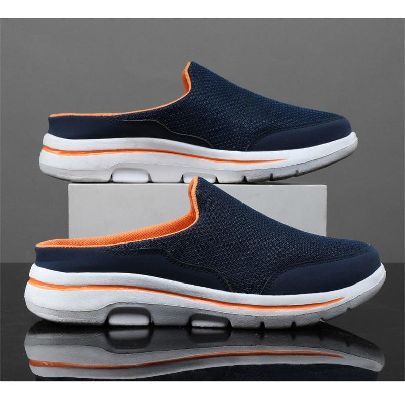 Papuci de casă pentru bărbați, de vară, respirabili, pentru interior, cu talpă groasă, șlapi de modă pentru cuplu, pantofi de mers, Chanclas Hombre