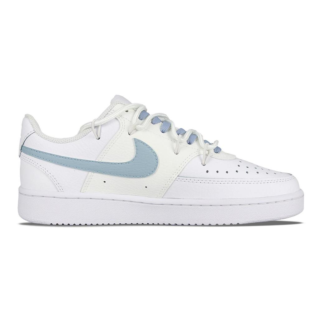 Nike Court Vision 1 Biu Synthetic Leather, Leather Maltese Slip Resistant Lightweight Non slip Lightweight Low top CD5434-100(Team58-biu)