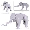 MOC Elefante Montatura Animali Film Mostro Cavalieri Medievali Blocchi da Costruzione Mattoncini Giocattoli Fai-da-te Per Bambini regali