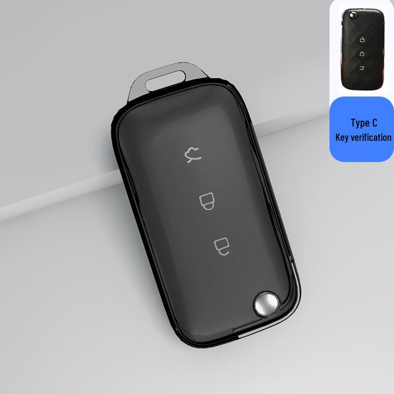 Transparent Full Wrap Key Case for Wuling Hongguang MiniEV/S3/New Hongguang Plus Journey