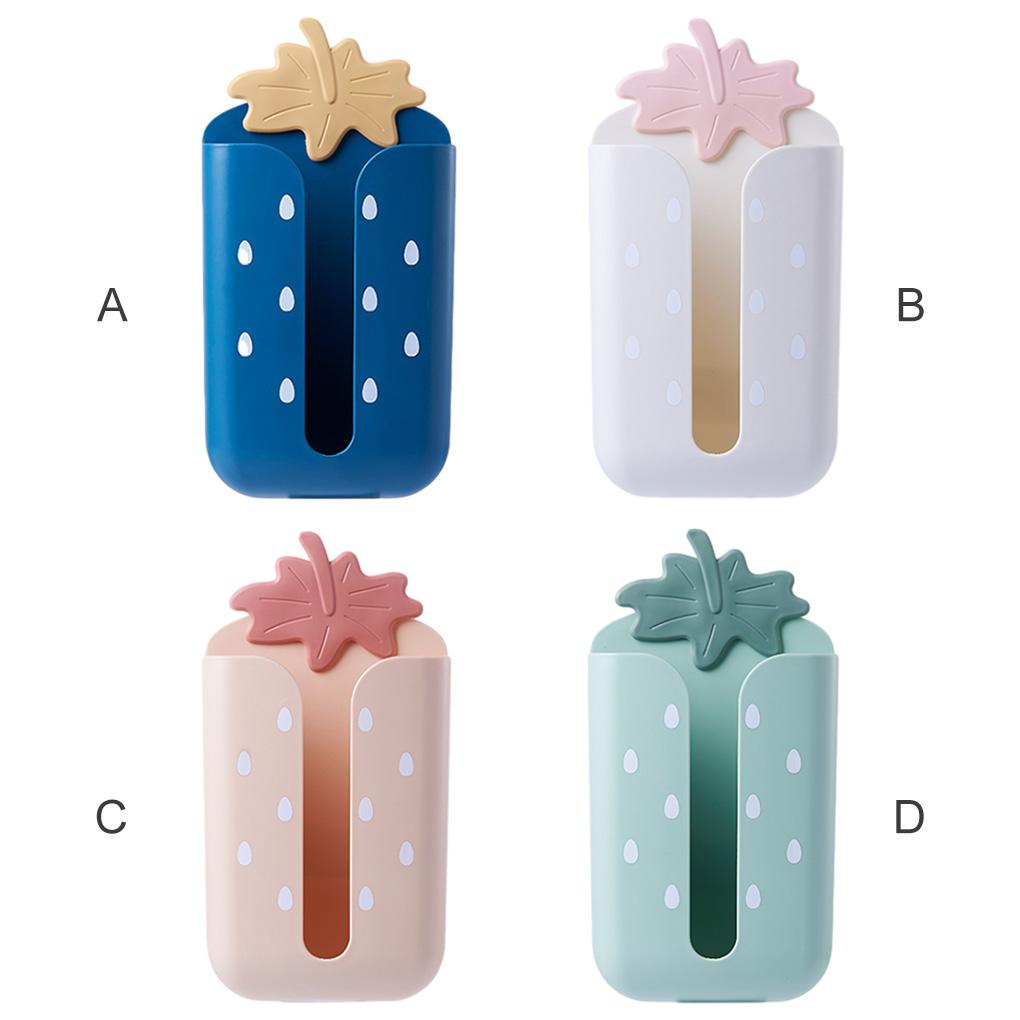 Wall-mounted Box Self-adhesive Garbage Storage Organizer Toilet Paper Holder Container