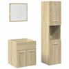 VidaXL Ensemble De Meubles De Salle De Bain 3 Pcs Chêne Sonoma, Armoire De Salle De Bain, Placard De Salle De Bain, Meuble 3324992