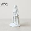 Artistic Home Decor 3D Printed Napoleon Statue with Military Coat Turban & Scroll Vintage Historical Desktop Ornament Figurine Matte White